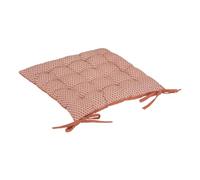 Atmosphera - Galette de Chaise Otto - Coton - Rose Terracotta - 38x38 cm