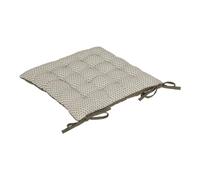 Atmosphera - Galette de Chaise Otto - Coton - Vert Kaki - 38x38 cm