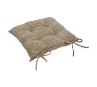 Créateur d'intérieur - Galette de Chaise Bouclette "Soana" 38x38cm Lin