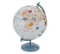 Atmosphera – Globe terrestre enfant « Animaux » 28 cm Bleu