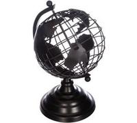 Atmosphera – Globe terrestre en métal – Noir – H. 28 cm