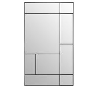 Atmosphera - Grand Miroir Macha 97 x 167 cm - Acier Noir, Style Verrière, À Poser ou Mural - pour Chambre, Salon, Entrée
