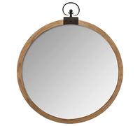 Atmosphera – Miroir gousset – Bois – D74 cm