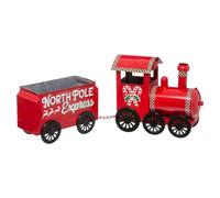 Atmosphera - Grand modèle métal Train Rouge l 66 cm
