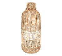 Atmosphera - Grand Vase Lour en Rotin Tressé - D 22 x H 55 cm, Design Ajouré - pour Fleurs Séchées, Décoration Bohème, Salon, Entrée
