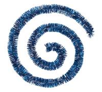 Atmosphera - Guirlande de noël holographique Bord festonné Bleu Nuit 50x4x2m