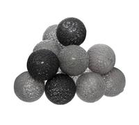 Atmosphera - Guirlande LED à piles 10 boules - Gris