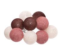 Atmosphera - Guirlande LED à piles 10 boules - Marron
