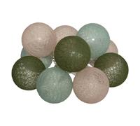 Atmosphera - Guirlande LED à piles 10 boules - Vert