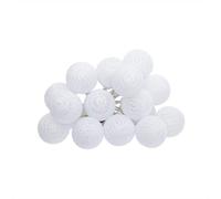 Atmosphera Guirlande LED blanc à piles Army 16 boules - 225 cm