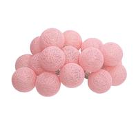 Atmosphera Guirlande LED à piles 16 boules Ø 3,5 cm Rose pâle