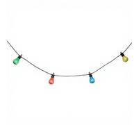 Guirlande LED solaire 10 ampoules 5 m multicolore