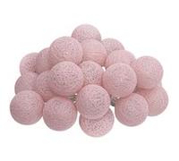 Atmosphera - Guirlande sur secteur LED 20 boules - Rose clair Blanc G