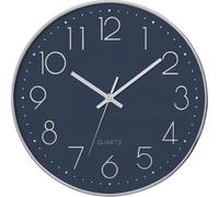 Atmosphera - Horloge 3D Silver D30 cm - Bleu Marine