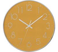 Pendule Silence Plastique Argent - Ocre - Atmosphera