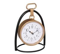 Horloge à Poser Design "Lona" 27cm Noir & Or