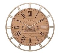 Atmosphera - Horloge Bota - métal et Bois - doré - D70 cm
