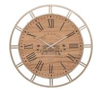 Atmosphera - Horloge Bota - métal et Bois - doré - D70 cm
