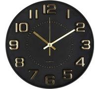 Atmosphera - Horloge chiffres 3D - Diam 30 cm - Noir