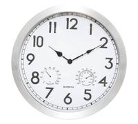 Horloge ""Olga"" d'extérieur argent D40cm - Atmosphera Créateur d'intérieur