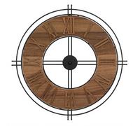 Atmosphera Horloge Dorian diamètre 65 cm bois et métal