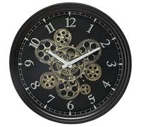 Atmosphera - Horloge mécanique Noire - métal D37 cm