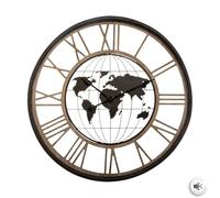 Atmosphera - Horloge Monde - métal D67 cm