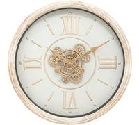 Atmosphera - Horloge murale avec mécanisme en bois SONIKA - Diam 50 cm - Beige - SONIKA Beige G