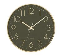 Atmosphera Horloge Murale silencieuse pour Chambre d'enfant Vert Ø 30 cm