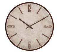 Atmosphera – Horloge murale Nella effet travertin 29 cm Marron