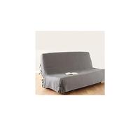 Atmosphera Housse de clic clac 140x200 cm Gris Clair 100% Coton