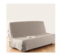 Atmosphera - Housse de clic-clac - Coton - Beige - 140x200 cm