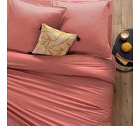 Atmosphera - Housse de Couette en Coton - Rose Blush 240x220 cm