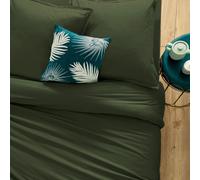 Atmosphera Housse de couette en coton, vert kaki, 240 x 220 cm