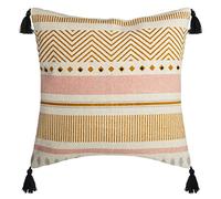 Atmosphera - Housse de Coussin Perle - Rayures - 40x40 cm