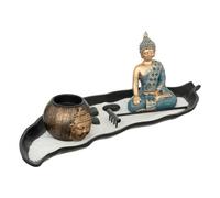 Jardin zen Shamy l.36cm bois et résine - Atmosphera createur d'interieur