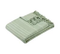 Jeté de lit Anjali 220x160 vert céladon en coton - Atmosphera Créateur d'intérieur