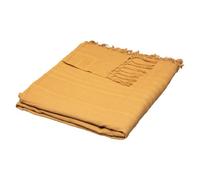 Atmosphera - Jeté de lit en Coton - Jaune Moutarde 230x250 cm