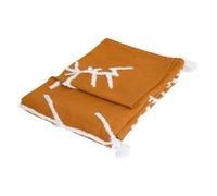 Atmosphera - Jeté de lit Widdy Coton 130x180cm Moutarde