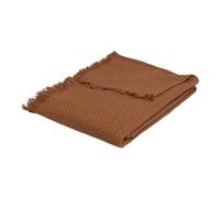 Atmosphera - Jeté de lit Widdy Coton 130x180cm Rose Terracotta
