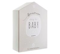Atmosphera Kids Coffret de Naissance Maison - 21 x 30 cm - Gris et Vert