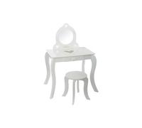 Atmosphera Kids - Coiffeuse enfant avec tabouret Demoiselle - Blanc