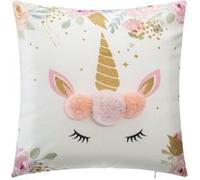 Coussin enfant licorne 39x39cm - Atmosphera createur d'interieur