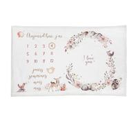 Atmosphera Kids - Couverture âge étape bébé Nature - Rose