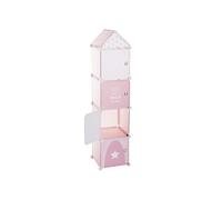 Atmosphera Kids - Meuble de rangement enfant Colonne - 34 x H. 140 cm - Rose