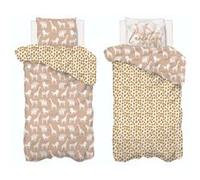 Atmosphera Kids - Parure de lit enfant Savane - 100% coton 57 fils - 140 x 200 cm Marron G