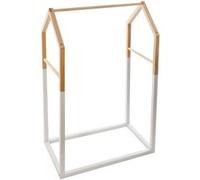 Portant à vêtements enfant ""Maison"" bois blanc 60x100cm - Atmosphera Créateur d'intérieur