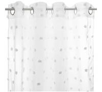 Atmosphera Kids - Rideau design pompons enfant Lilo - L. 140 x l. 240 cm - Gris - Lilo Gris G