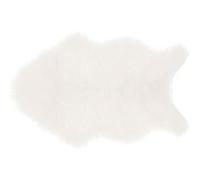 Atmosphera Kids - Tapis effet fourrure enfant Douceur - L. 60 x l. 90 cm - Blanc - Douceur Blanc G