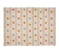 Atmosphera Kids Tapis Enfant Rectangle à Pompons Multicolores - 120 x 170 cm